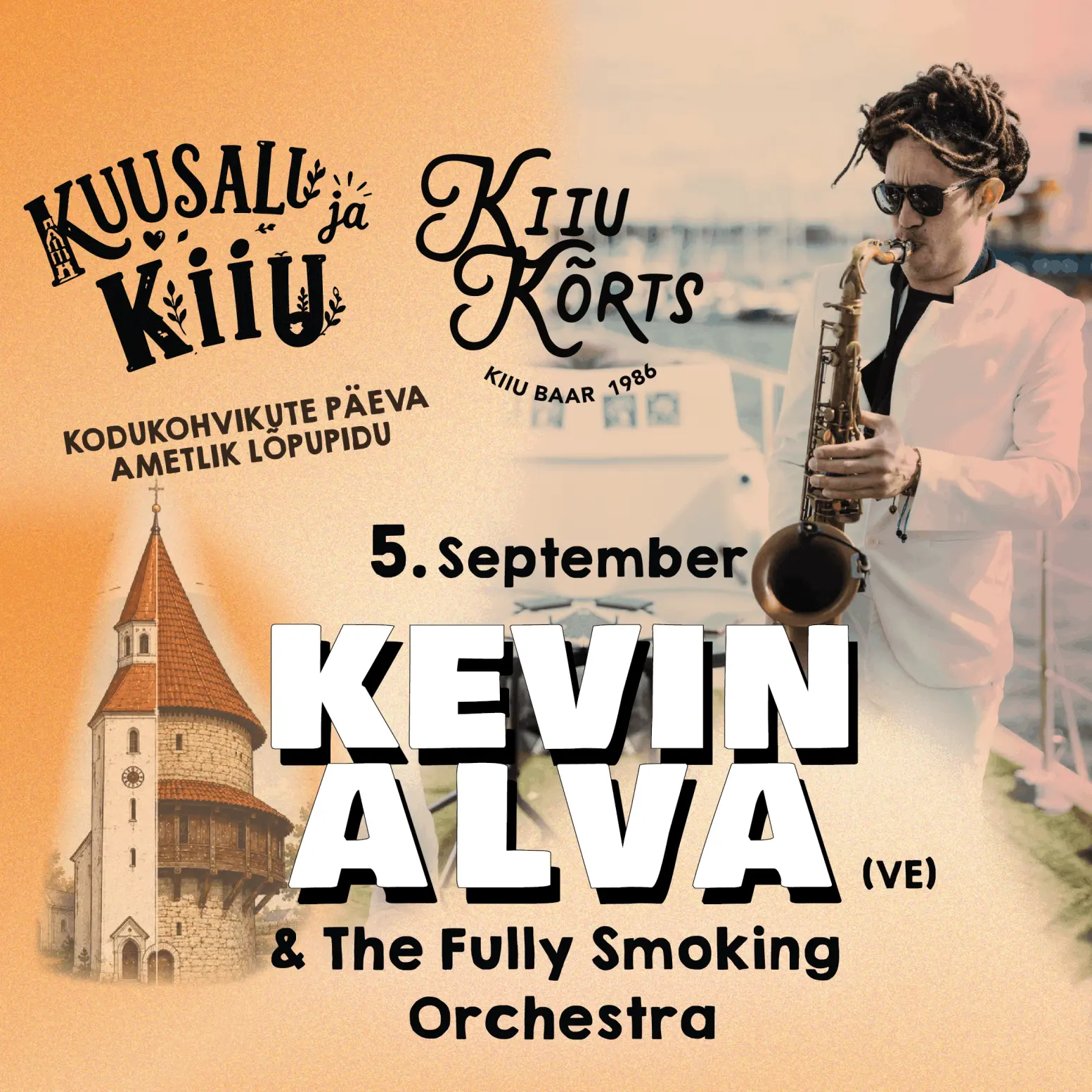 KEVIN ALVA & The Fully Smoking Orchestra Kuusalu ja Kiiu Kodukohvikutepäeva ametlik lõpetamine