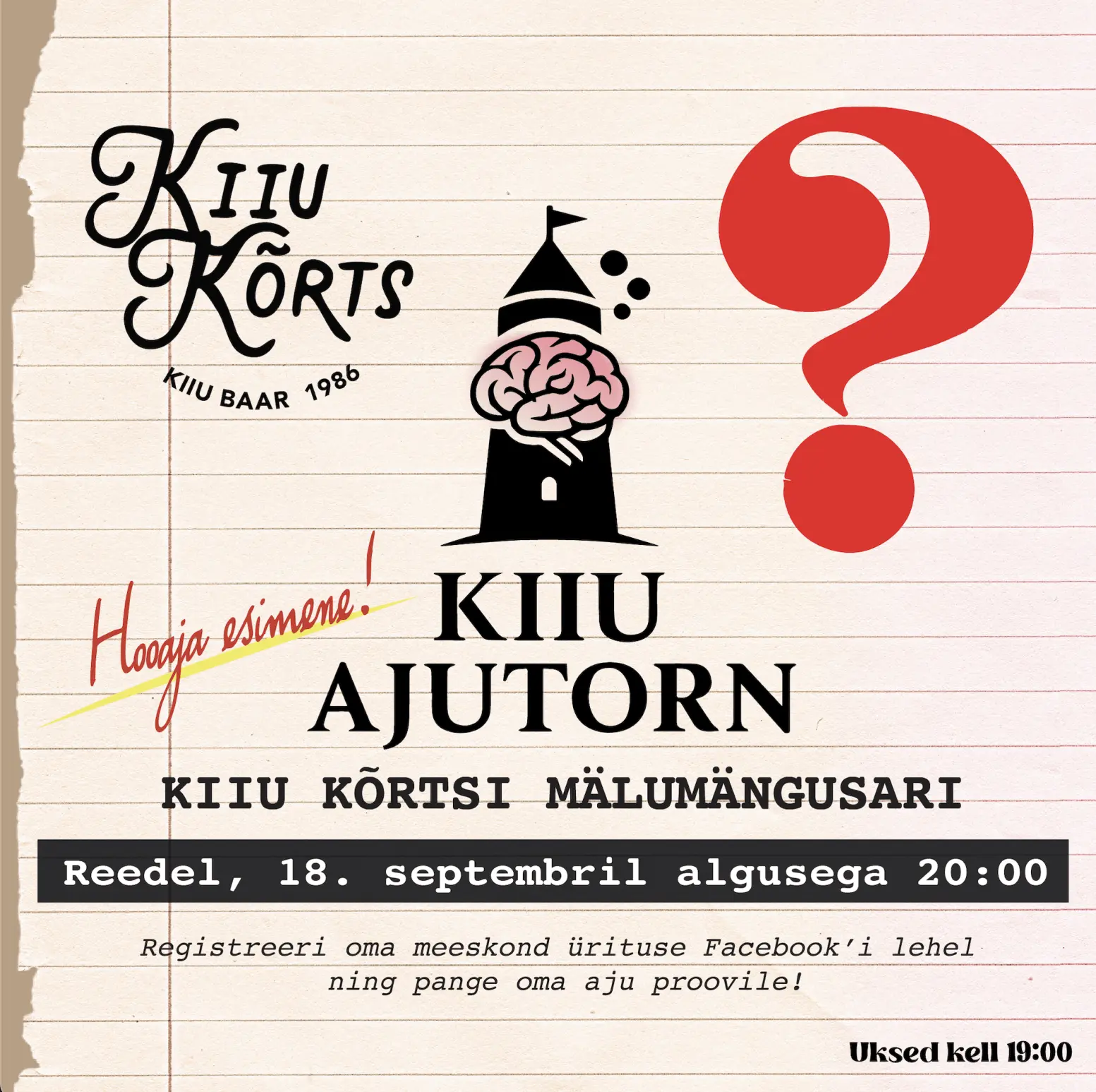 Kiiu Ajutorn Mälumängusari Uus hooeg